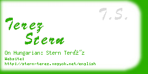 terez stern business card